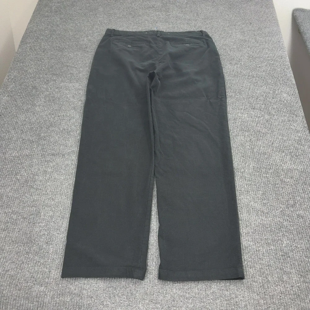 Banana Republic Pants Men 36x32 Black Cotton Spandex Pleated Chino Classic Style